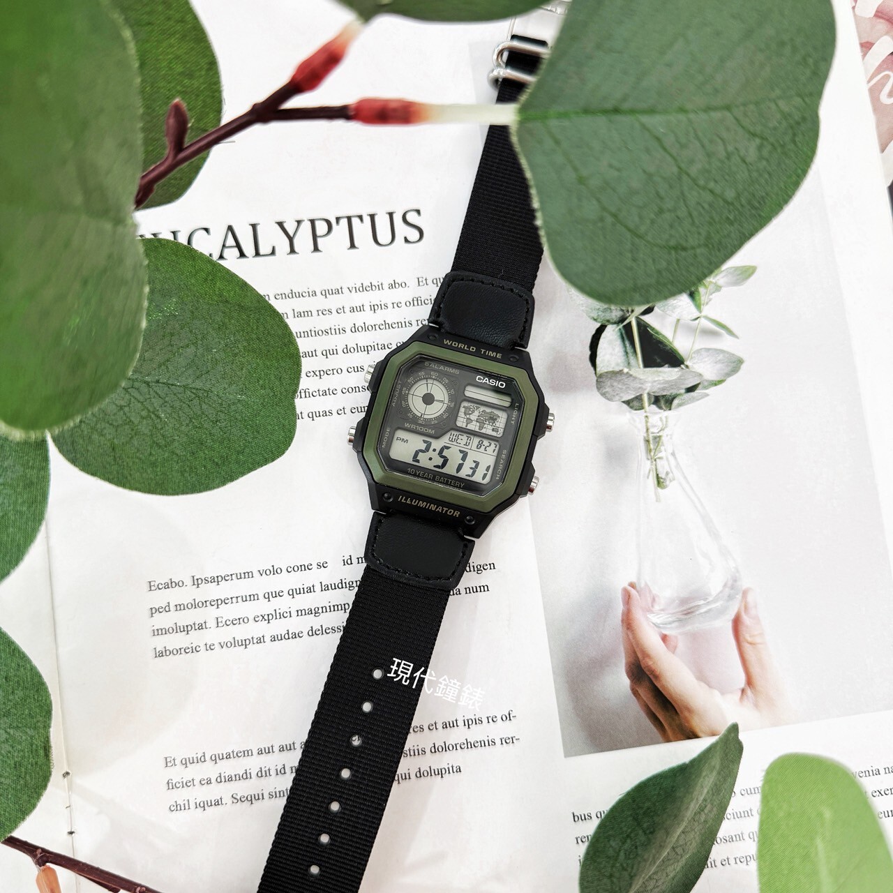 【CASIO】AE-1200WHB-1B 42.1mm Modern Watch