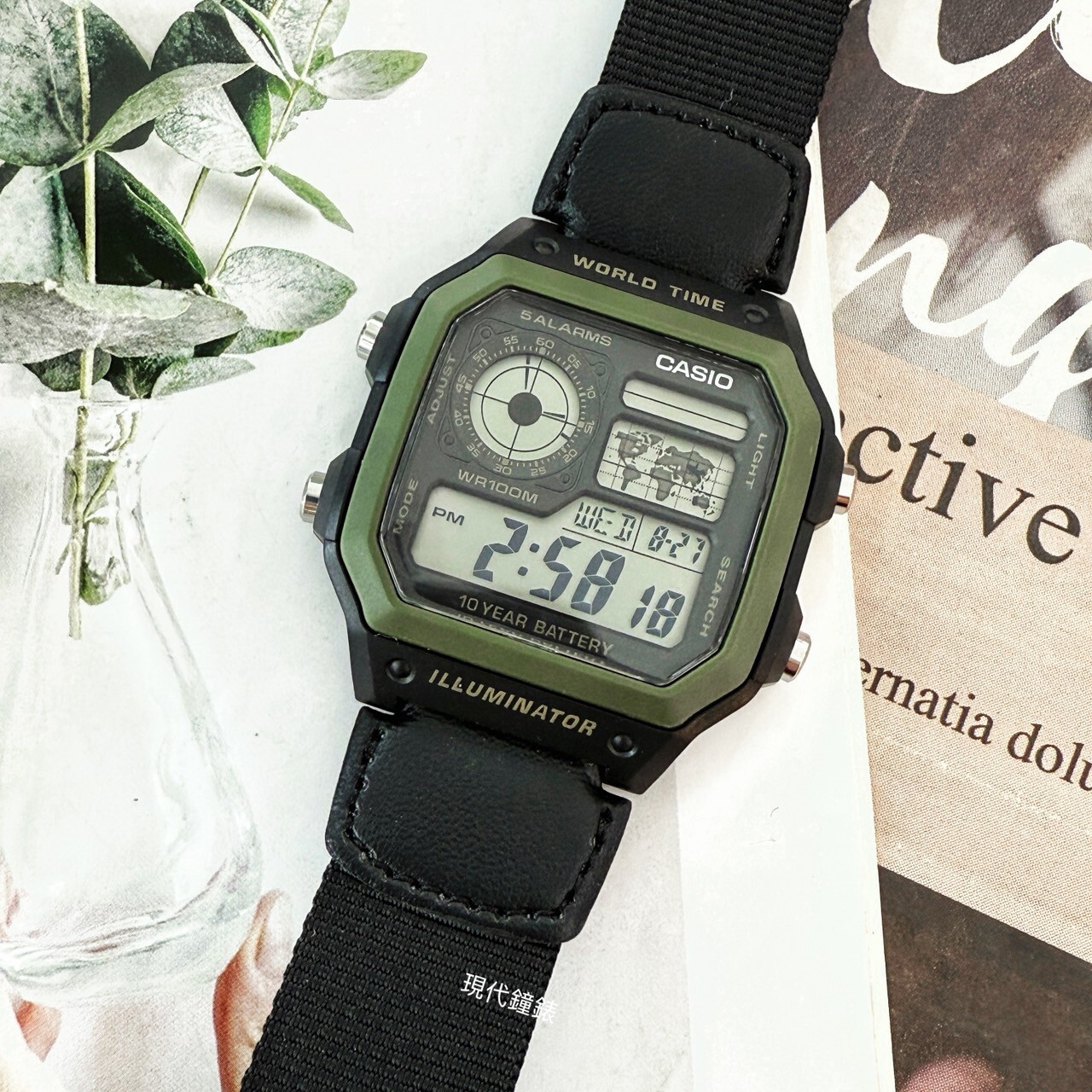 【CASIO】AE-1200WHB-1B 42.1mm Modern Watch