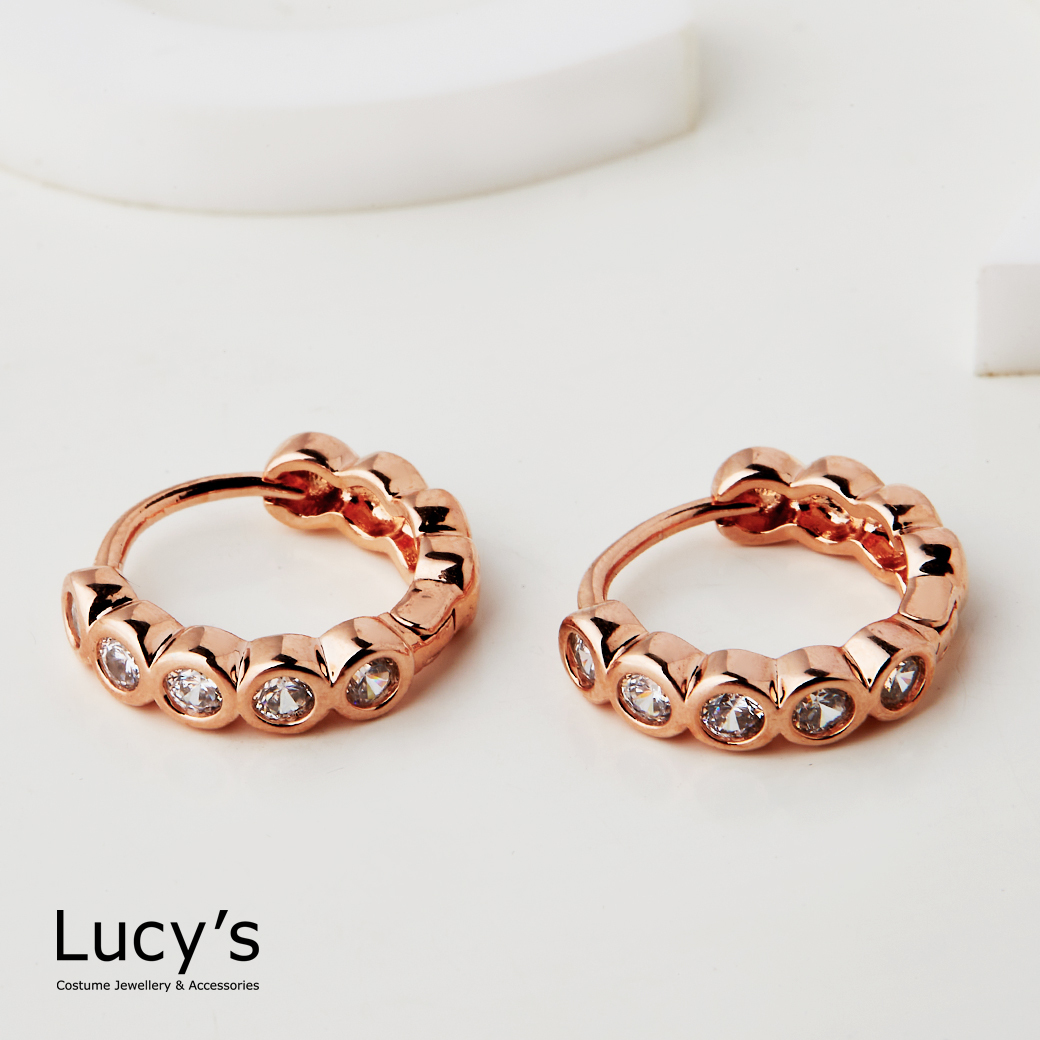 晶鑽泡泡 易扣耳環 (三色) (115869/115870/122677)