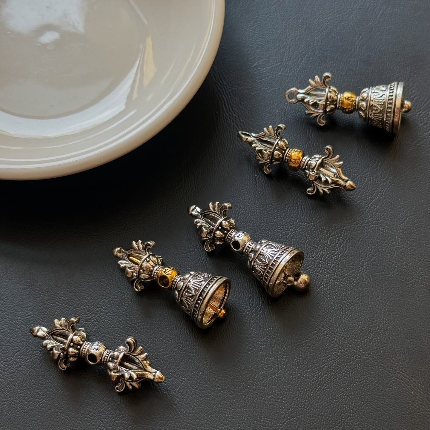 [原石] 金剛杵、金剛鈴 避邪法寶 吊墜 客製手串配件