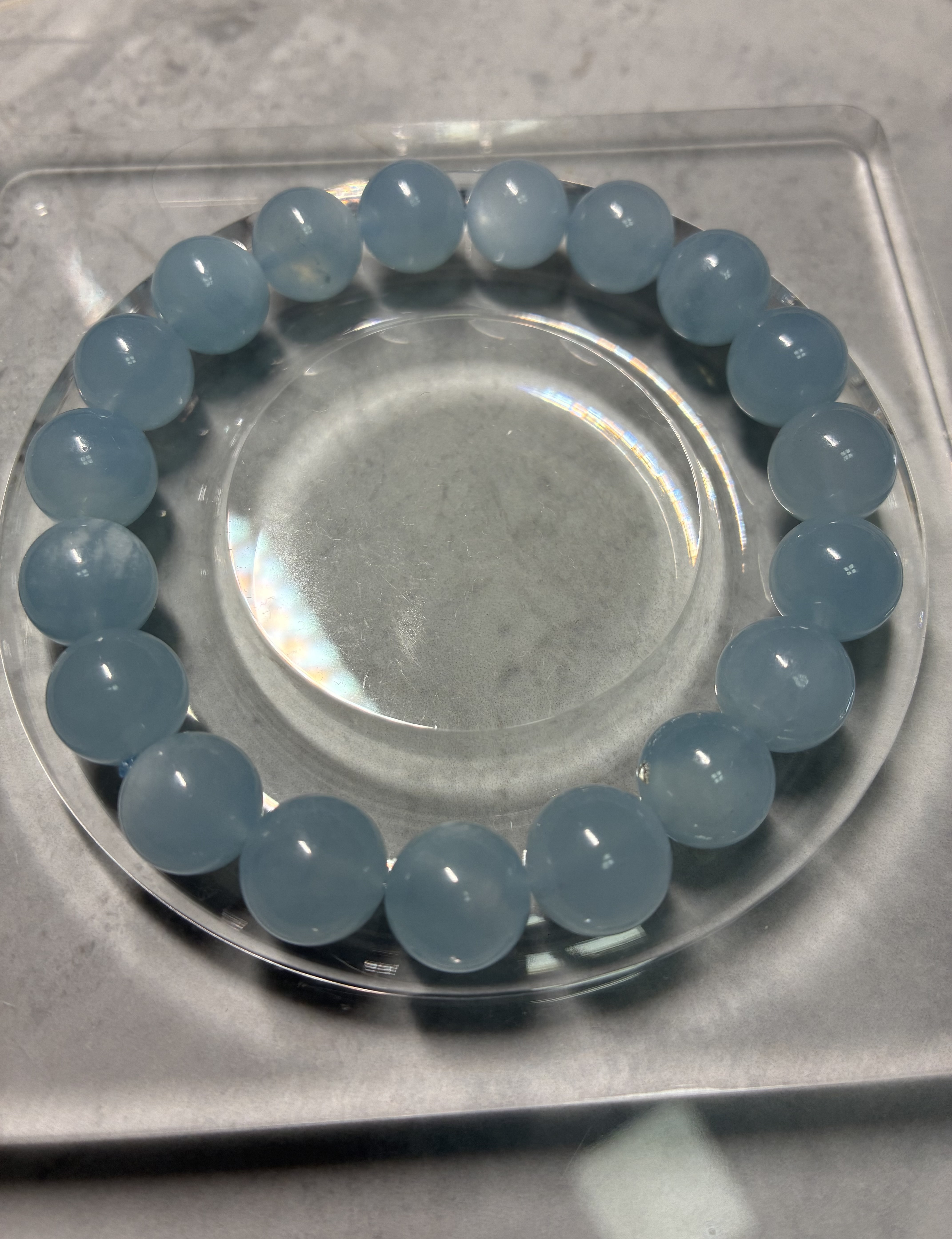 海藍寶手串 10mm+-