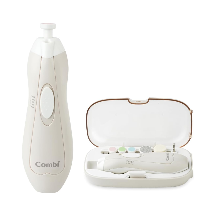 Combi Baby & Mom Nail Care Set N New Version | Safe Electric Infant Nail File Trimming Kit