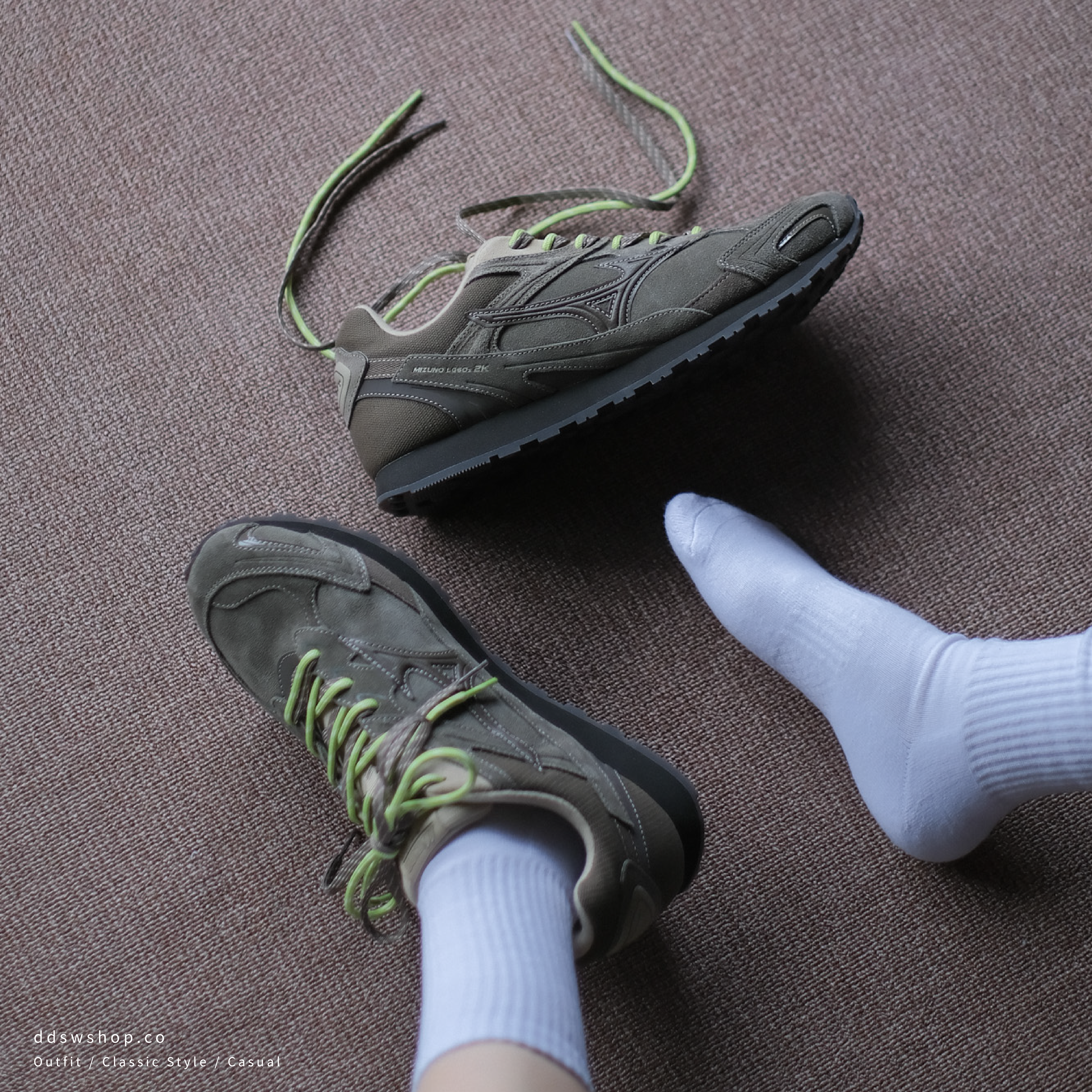 "代購" MIZUNO LG 60S 2K 美津濃 橄欖綠 德訓鞋 D1GH242106