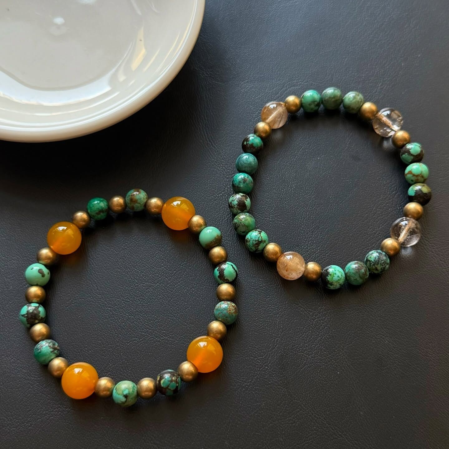 [原石] 西藏綠松石 設計款手串