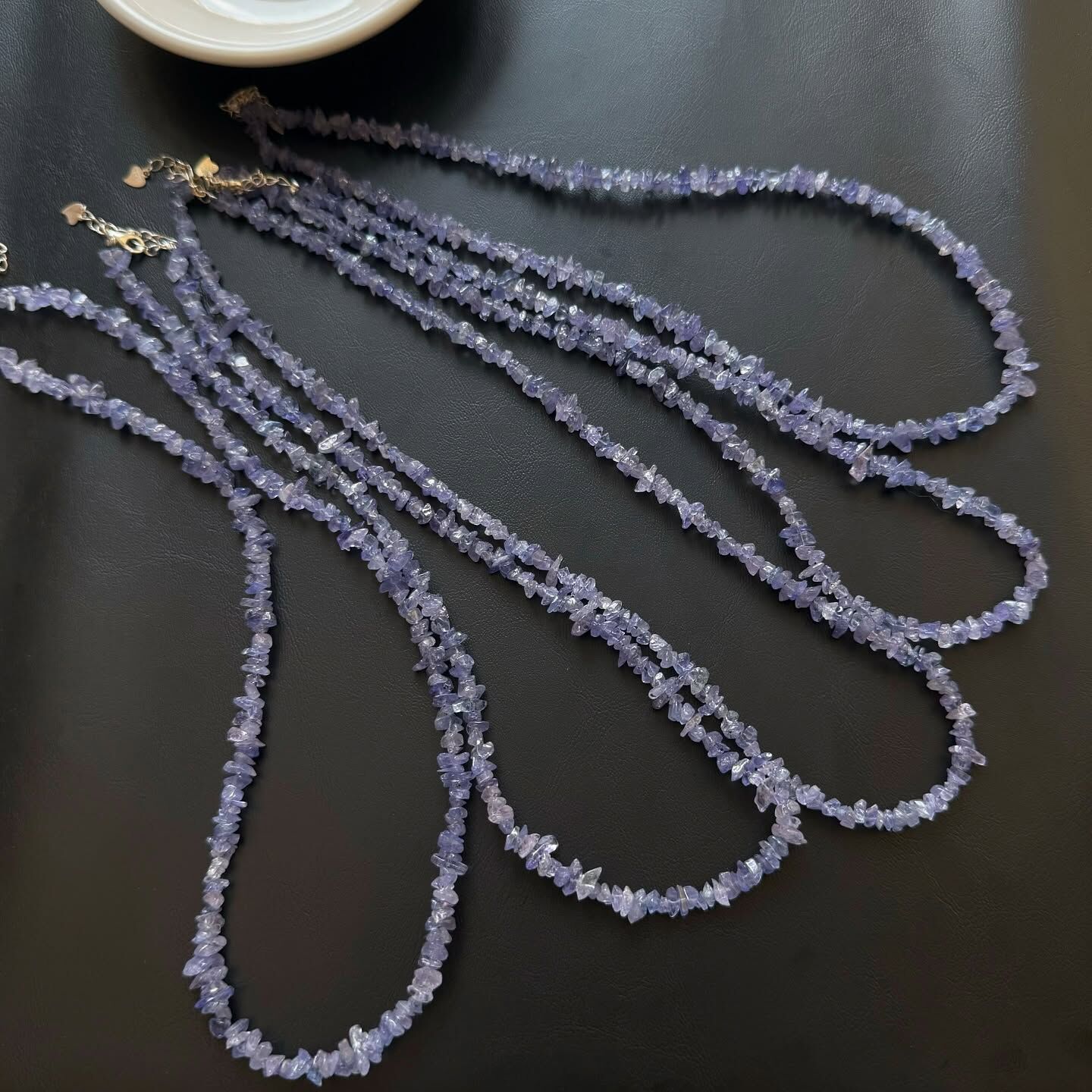 [原石] 坦桑石 / 丹泉石 925銀項鏈 水晶項鍊