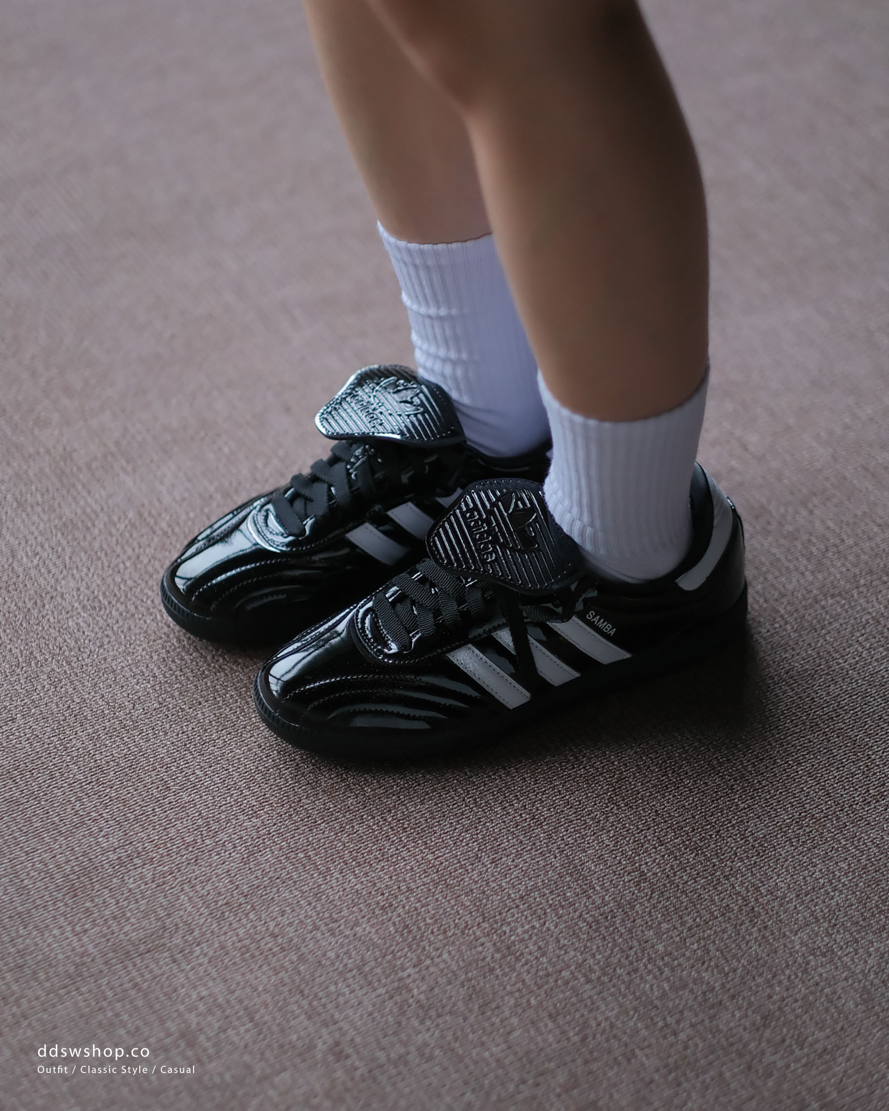 "代購" Adidas Originals Samba LT  黑漆皮 翻鞋舌德訓鞋 JI2707