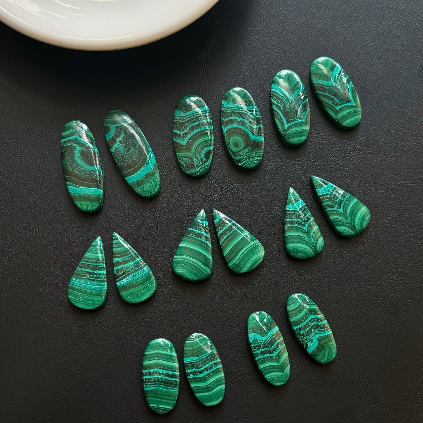 [原石] 矽孔雀石 水晶墜面 水晶蛋面