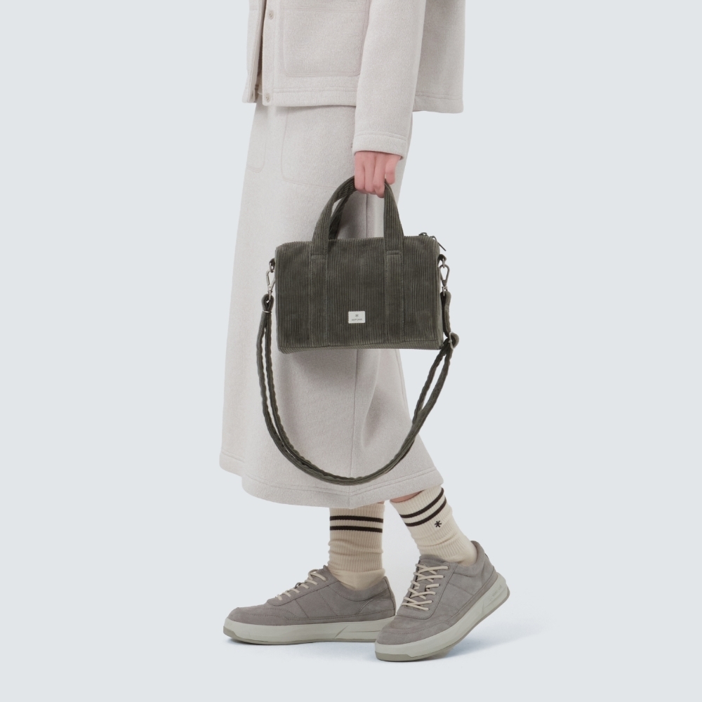 【現貨】snow peak Corduroy Bowling Bag 燈芯絨 波士頓包 側背包 S25FWFCB68