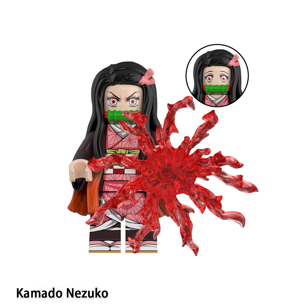 Demon Slayer Kamado Nezuko Custom Minifigures Fit Lego WM6218 WM3002