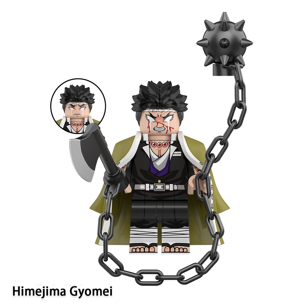 Demon Slayer Himejima Gyomei Custom Minifigures Fit Lego WM6218 WM3004