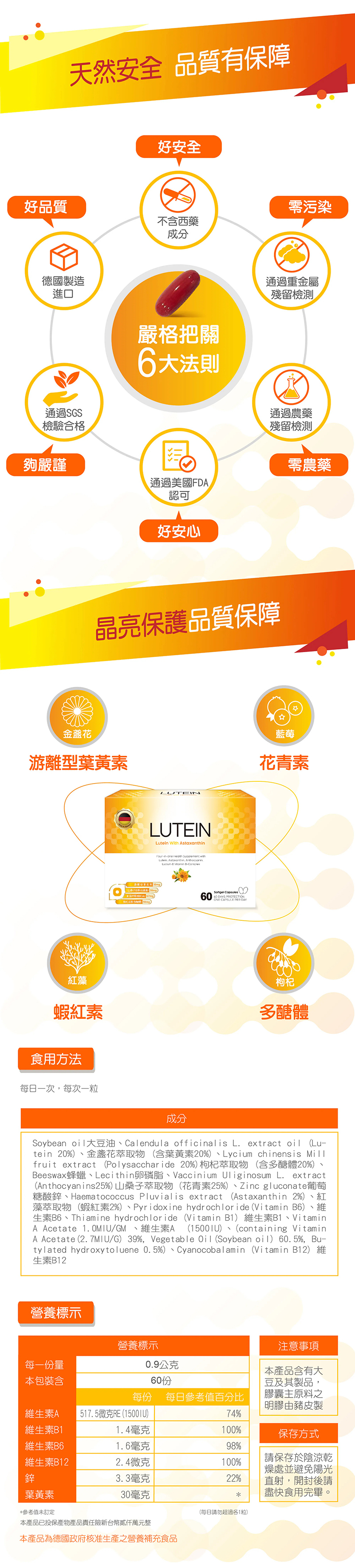 61shop，葉黃素軟膠囊