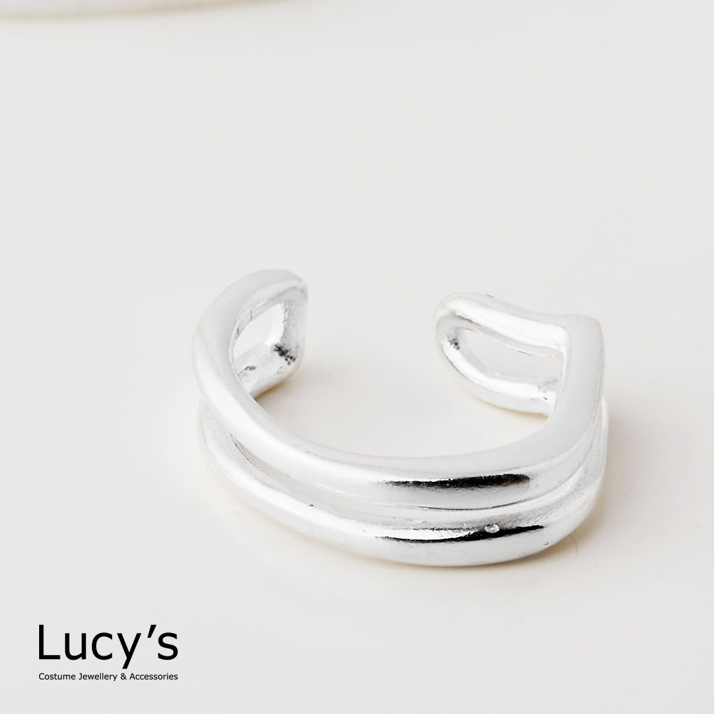 925純銀 流線 耳骨夾 (120398)