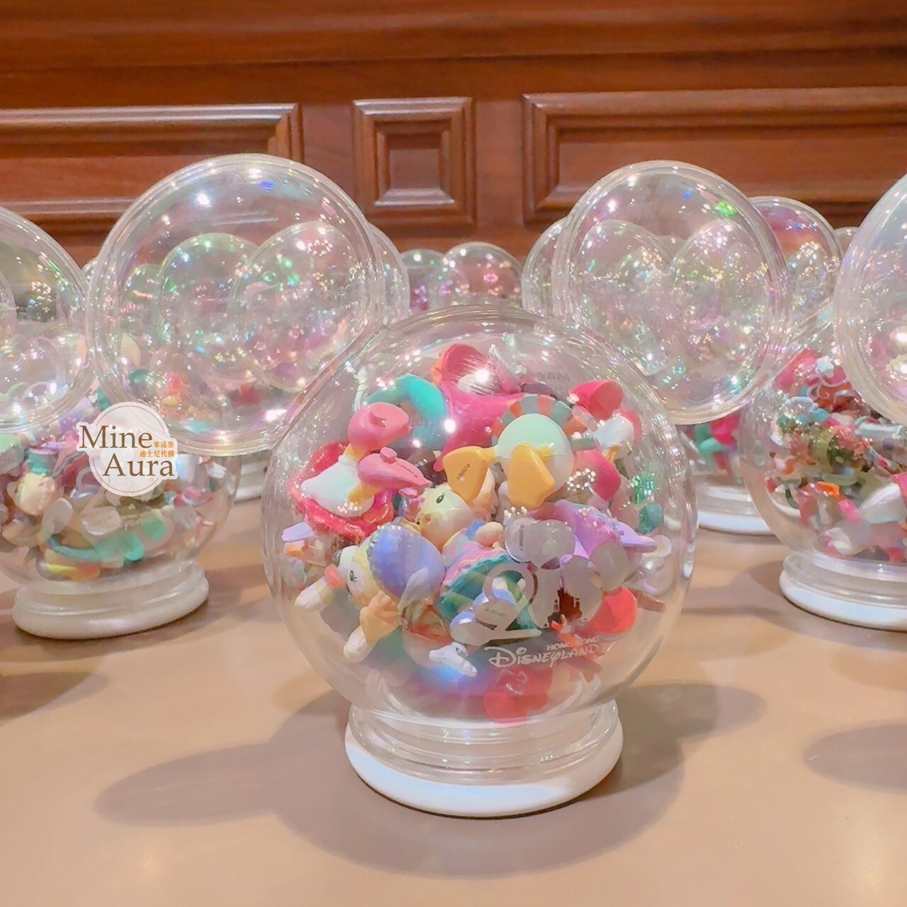 20周年奇妙派對 米奇 Mickey 與好友們 達菲Duffy 與好友們 米奇頭造型 迷你公仔+罐子 -香港迪士尼樂園