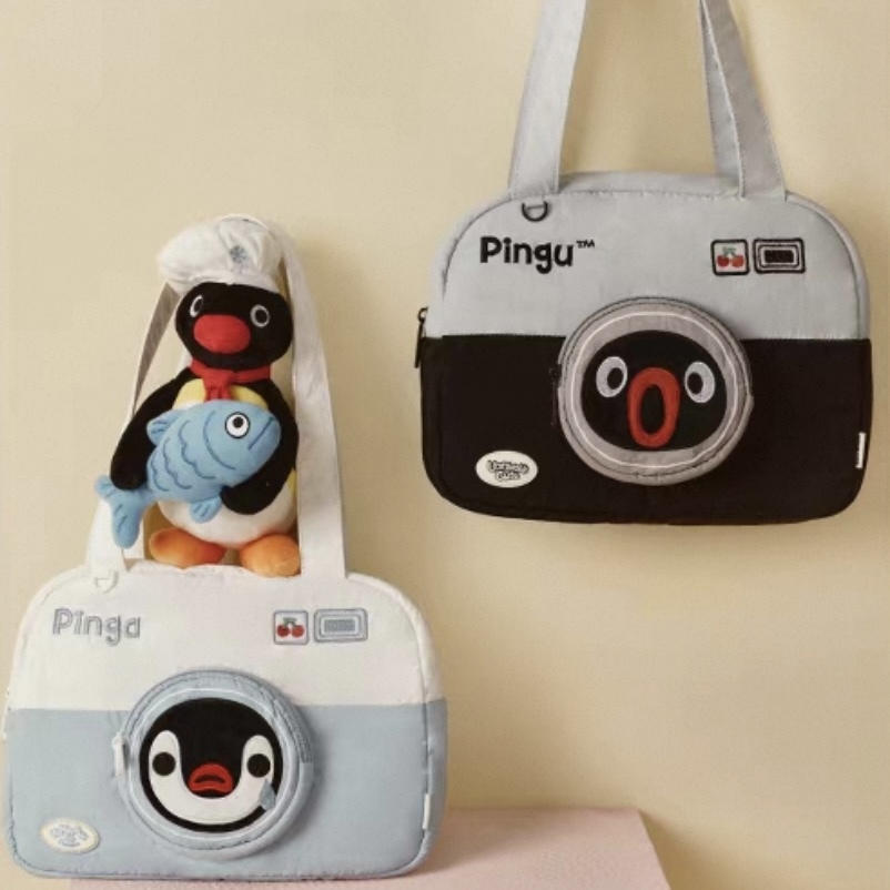 VANWALK x PINGU 企鵝家族 單肩包 大容量 平板包 休閒 通勤上課 手提袋