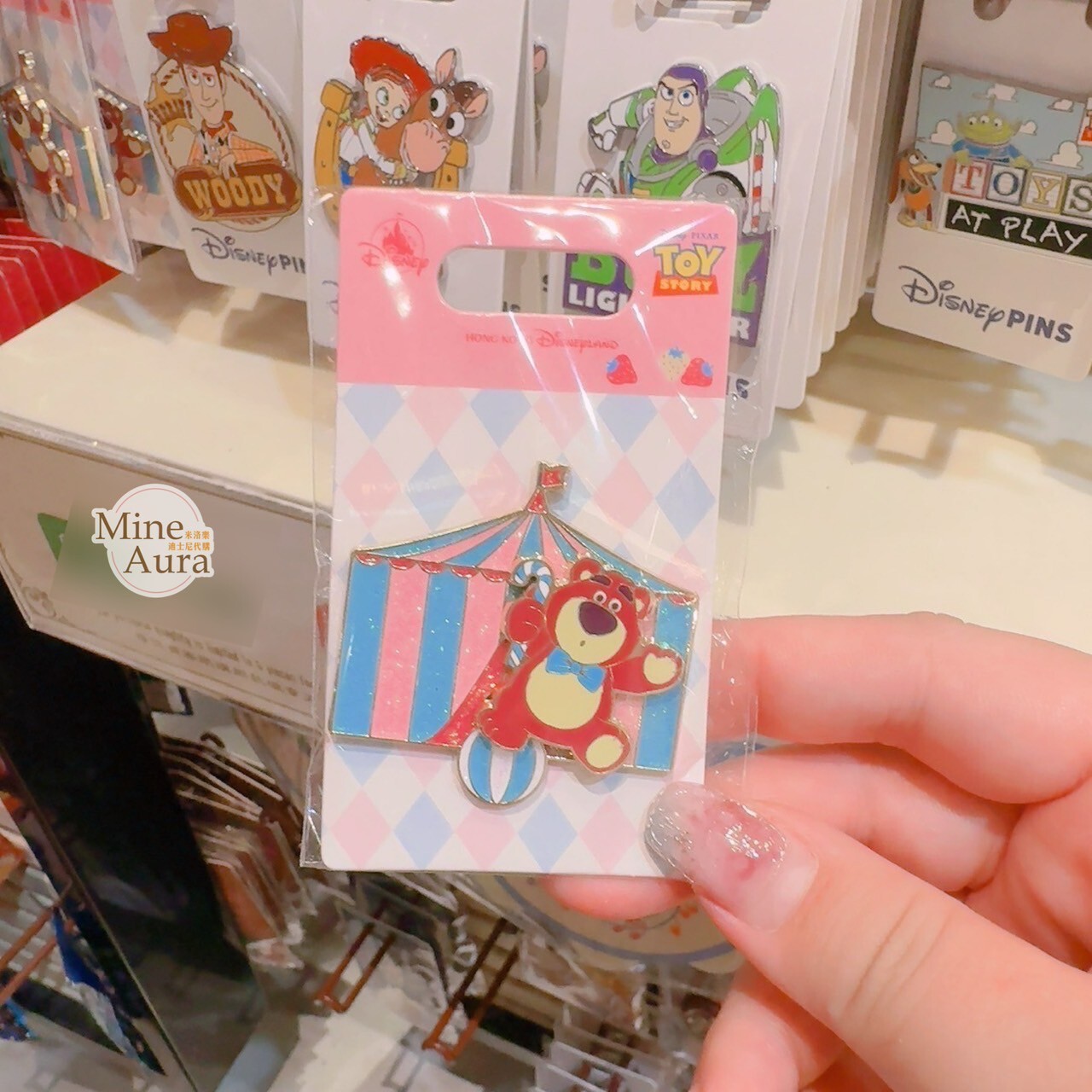 熊抱哥 Lotso 馬戲團 造型 徽章 PIN 玩具總動員 Toy Story -香港迪士尼樂園