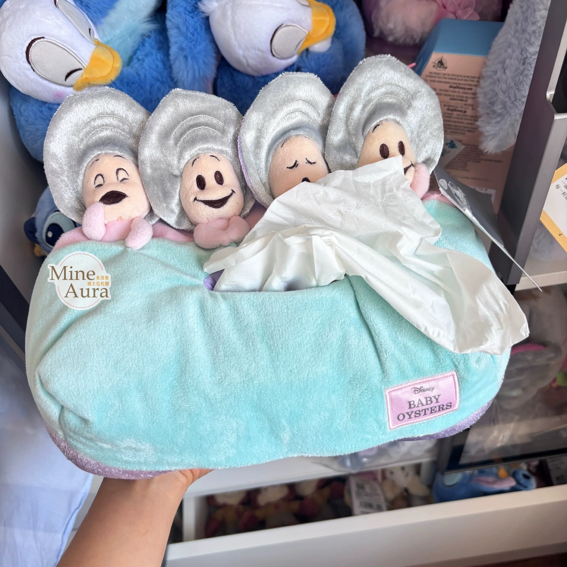 牡蠣寶寶系列 絨毛公仔 造型 面紙套 愛麗絲夢遊仙境 Alice in Wonderland -上海迪士尼商店