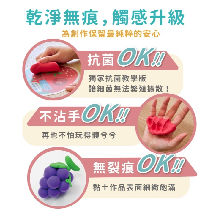 【樂森藥局】台灣 媽媽友mamayo 零失敗黏土 (超輕黏土組、1:1教學卡、專用雕塑工具組、地圖)