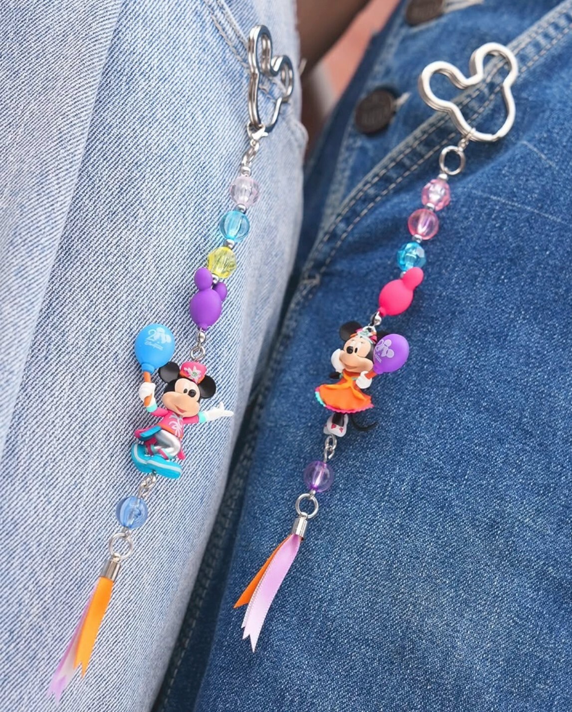 20周年奇妙派對 米奇 Mickey 與好友們 造型 鑰匙圈 吊飾 3入組 -香港迪士尼樂園