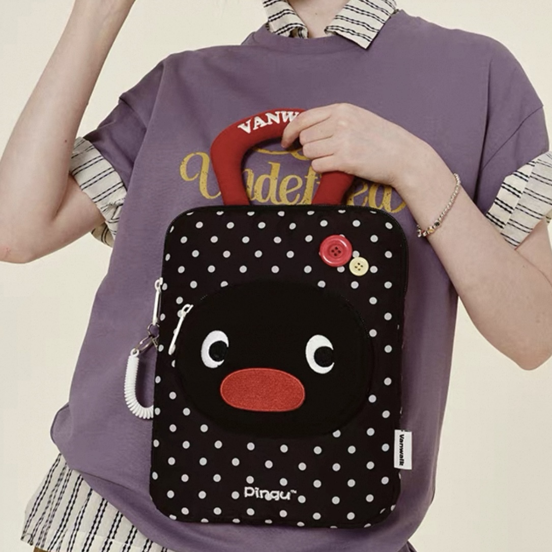 VANWALK x PINGU 企鵝家族 手提IPAD包 平板 收納袋 便攜 PINGA