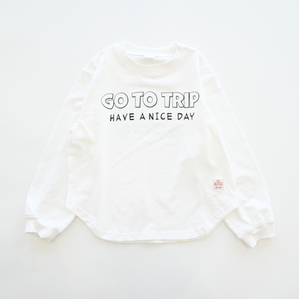 日本 second -good luck 天竺棉長袖上衣 (白色120) 850263