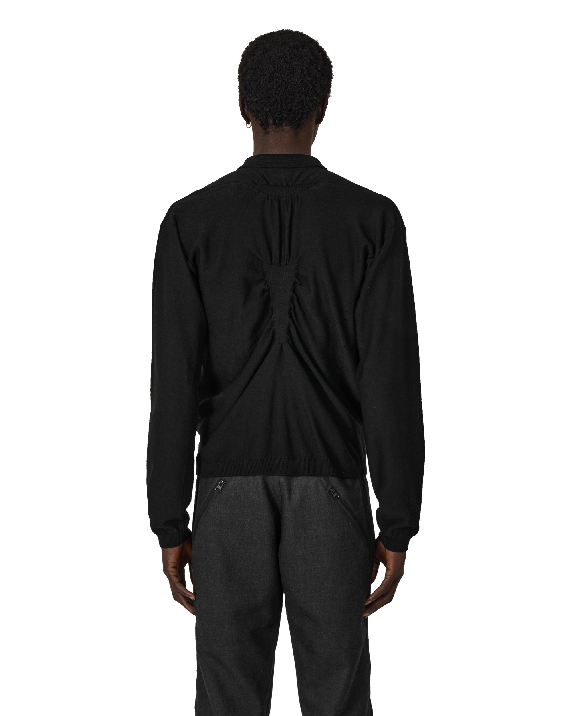 Roa Hiking｜Pinched Wool Knit Polo