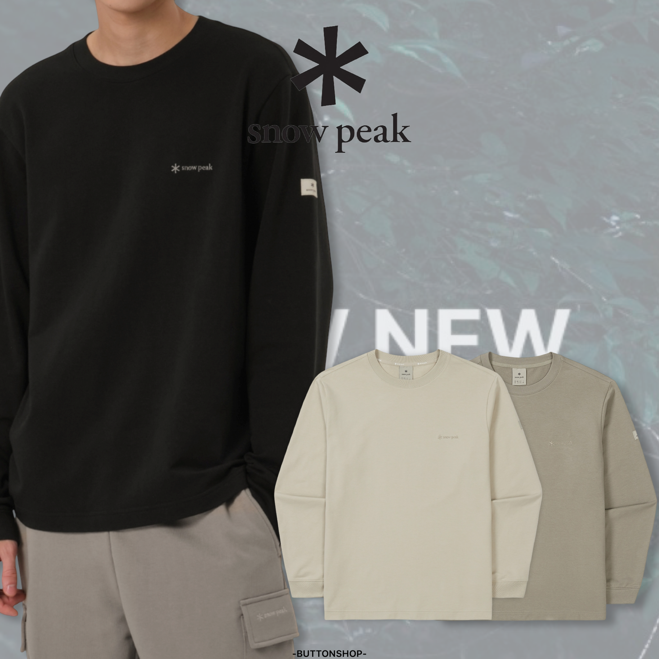 【現貨】snow peak Basic Logo Long Sleeve T-shirt 基本款 薄長袖 S25FMFTL10