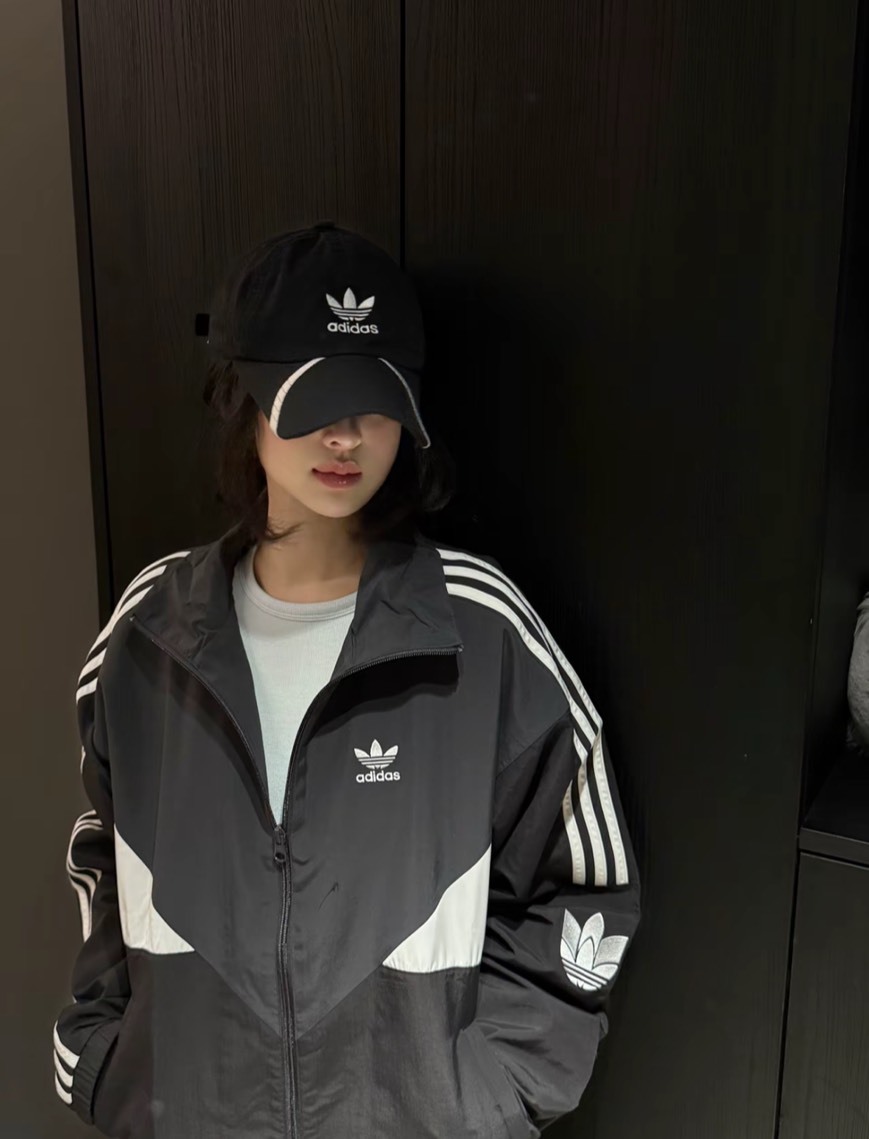 <⏳限時開團-特價中⏳> ADIDAS originals BLOCK JACKET 黑色 拼接 雙拉鍊 風衣外套 KC3114