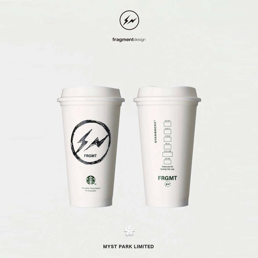 2025AW FRAGMENT STARBUCKS 星巴克 藤原浩 閃電 宮下公園 限定 聯名 473ml 隨行杯 環保杯 現貨
