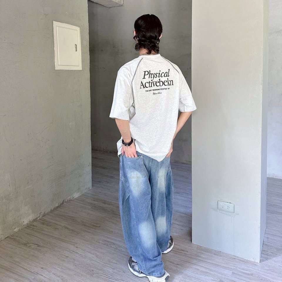 Activebekn 拼線設計 短袖上衣