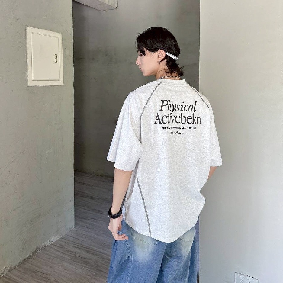 Activebekn 拼線設計 短袖上衣