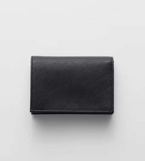 1PD0911-020 PRADA Small Saffiano Leather Wallet Black #1MV021QHH (W-EU-E)