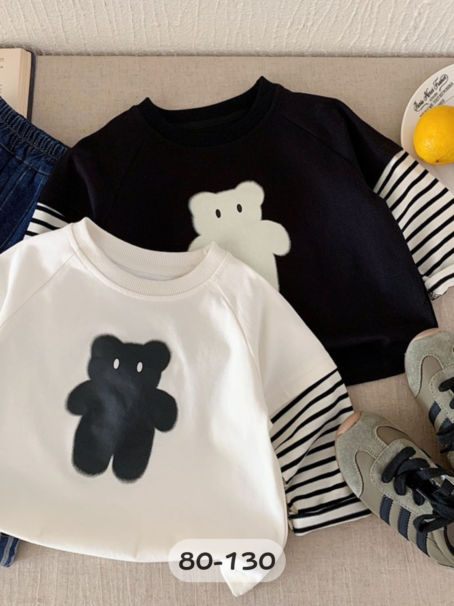 奶油熊影 長袖上衣