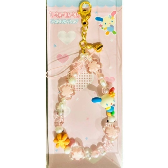 日本 Sanrio Usahana 彩虹兔 電話繩