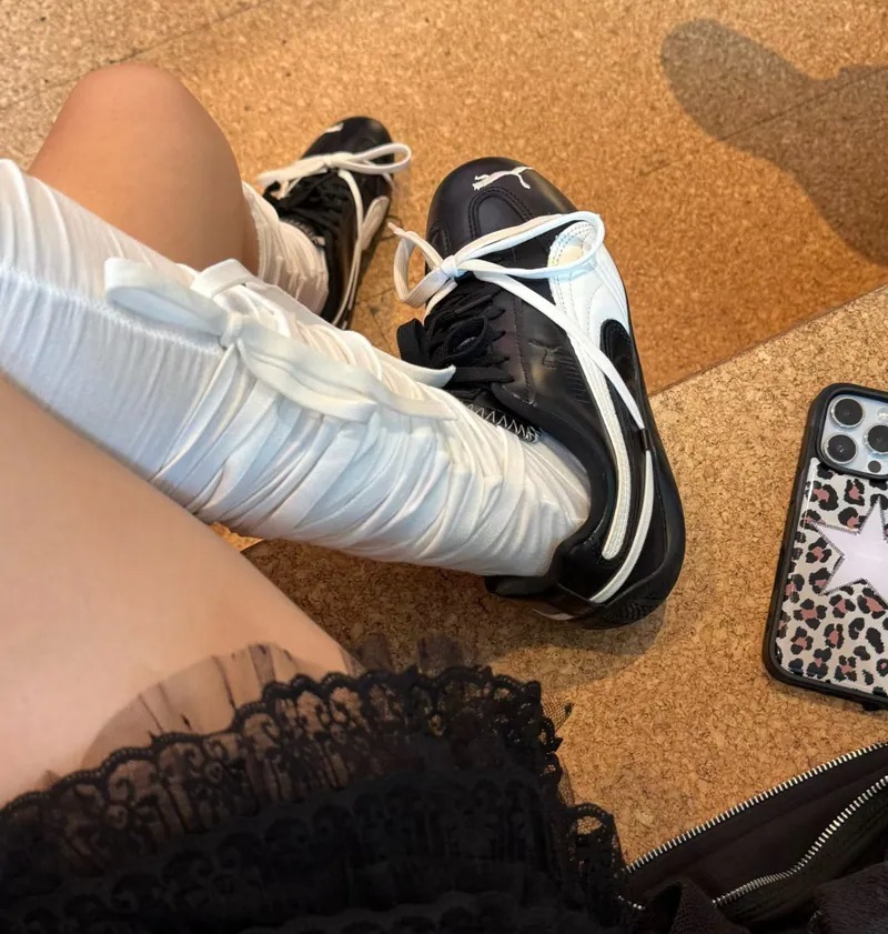 現貨┃PUMA x ROSÉ SPEEDCAT PRM 'Premium Black' 黑ROSÉ 朴彩英聯名 芭蕾 綁繩 復古 賽車鞋