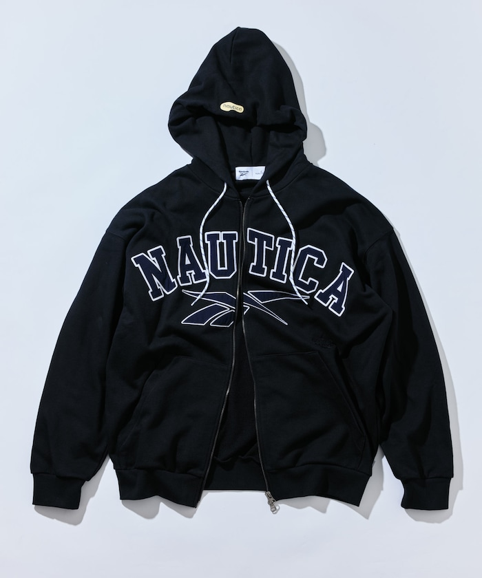 日本 Reebok × NAUTICA｜ARCH LOGO HEAVY ZIP HOODIE