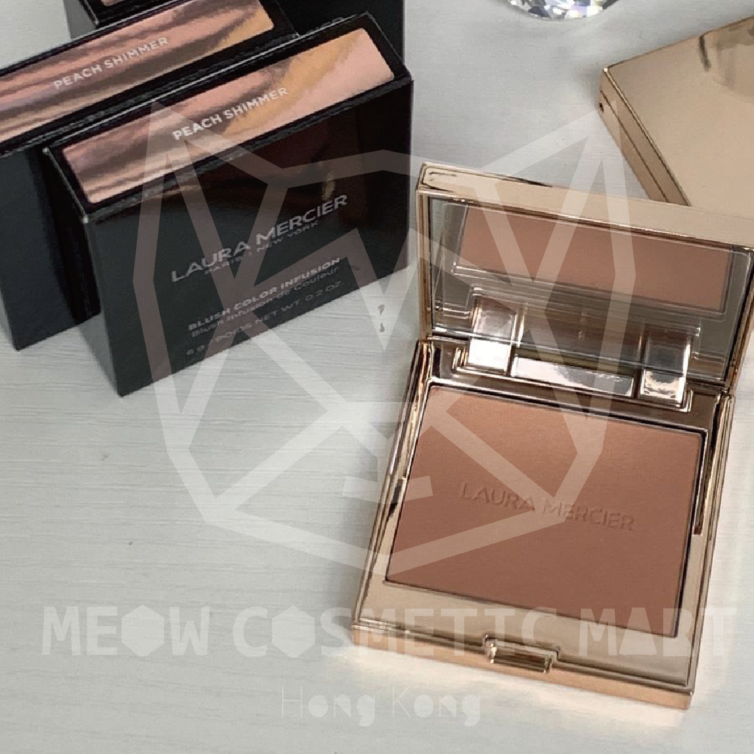 Laura Mercier - Pink Gold Rose Soft Light Rouge 粉金玫瑰柔光胭脂 #Peach Shimmer