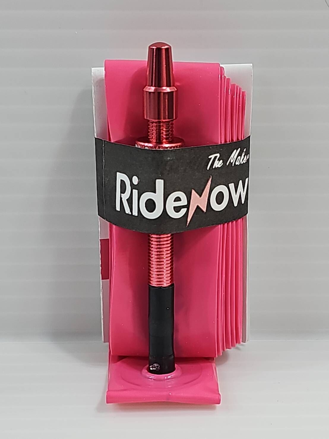 Ridenow TPU 24g 輕量化內胎 65mm 長度金屬氣嘴 粉紅色金屬氣嘴 粉色金屬氣嘴 適用:700*18C~28C 外胎