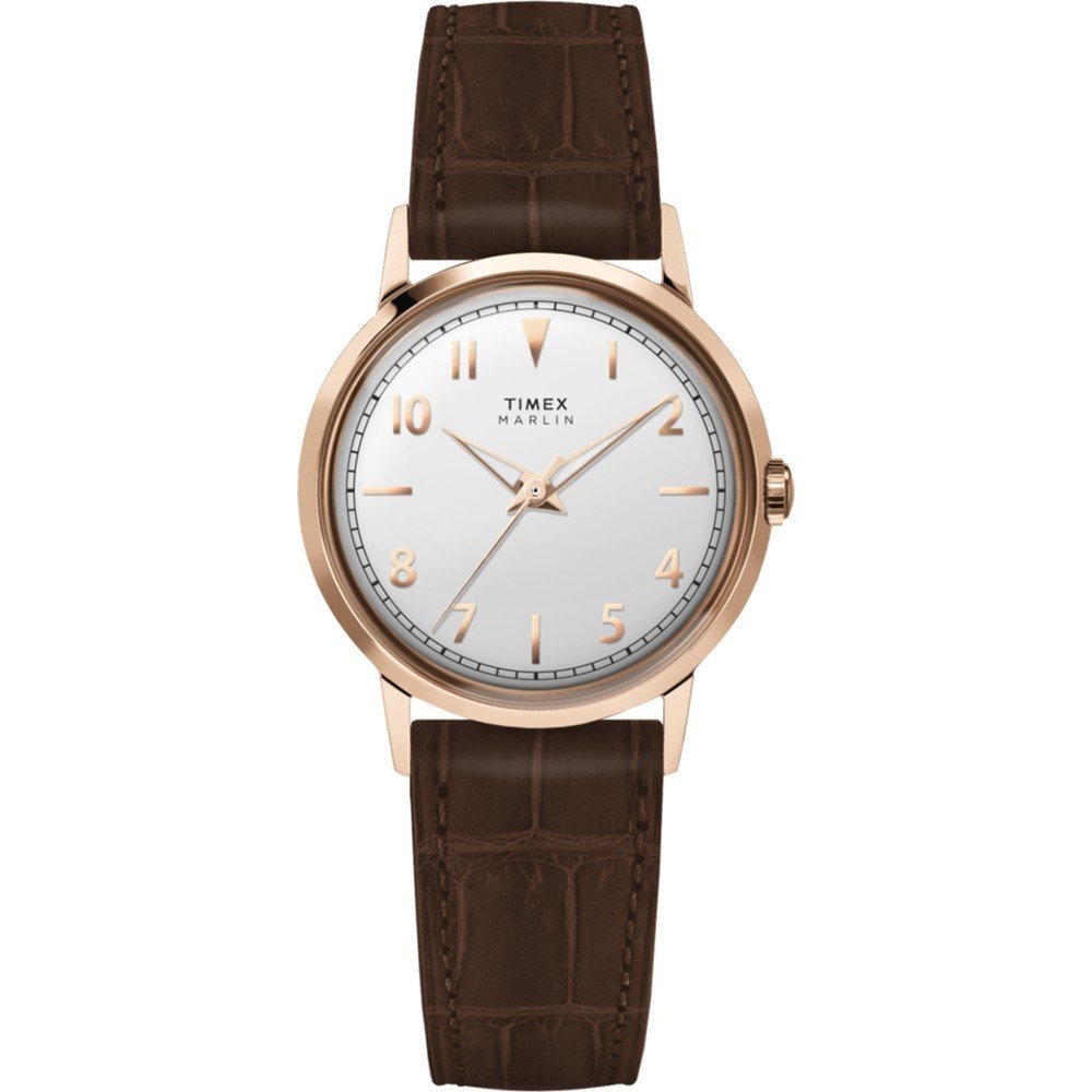 Timex Marlin® Quartz 34mm Leather Strap Watch TW2Y37700