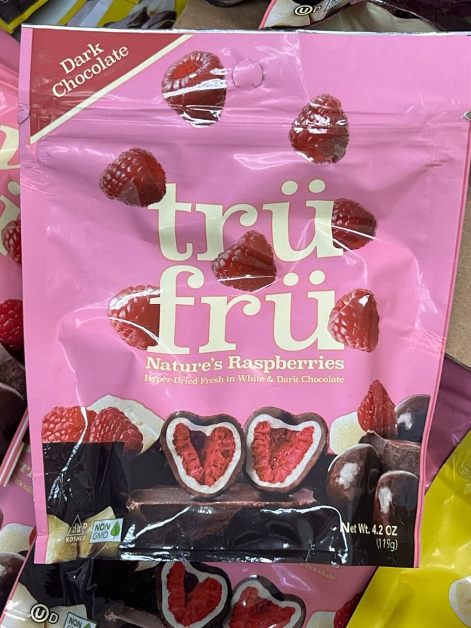 [S] TRU FRU NATURE'S RASPBERRIES DARK CHOCOLATE, 850241008057 (SZZ707)