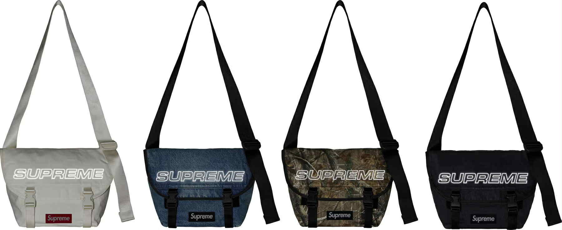 Supreme FW25 Denim Messenger Bag (4Colors)