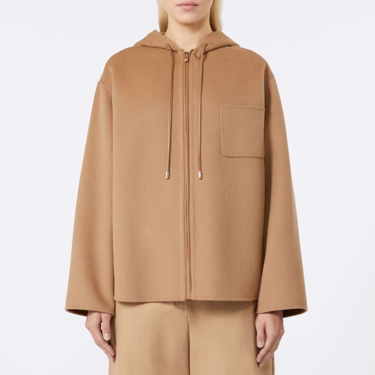 1LN0902-003 MAX MARA Studio Wool Cashmere And Silk Sweatshirt Camel #6086025106-024 (C-BR-E)