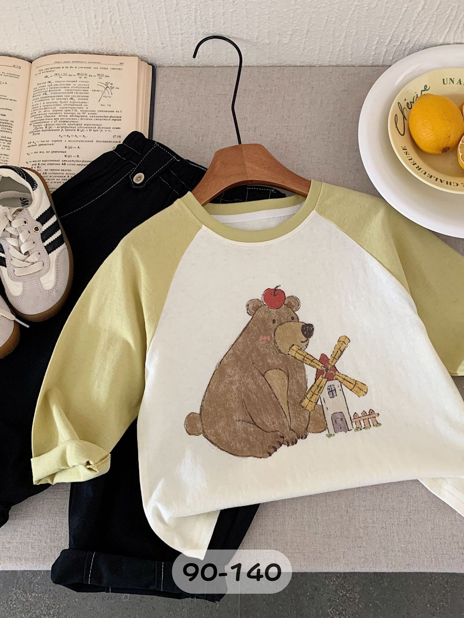 風車蘋果熊 長袖上衣