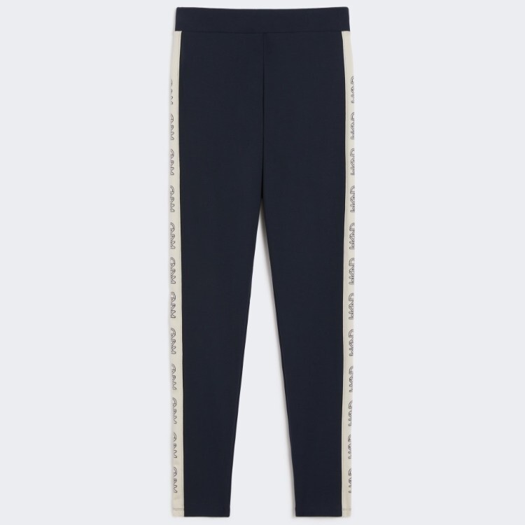 1LN0902-009 MAX MARA Weekend Technical Jersey Leggings Navy #5786065106-004 (C-BR-E)