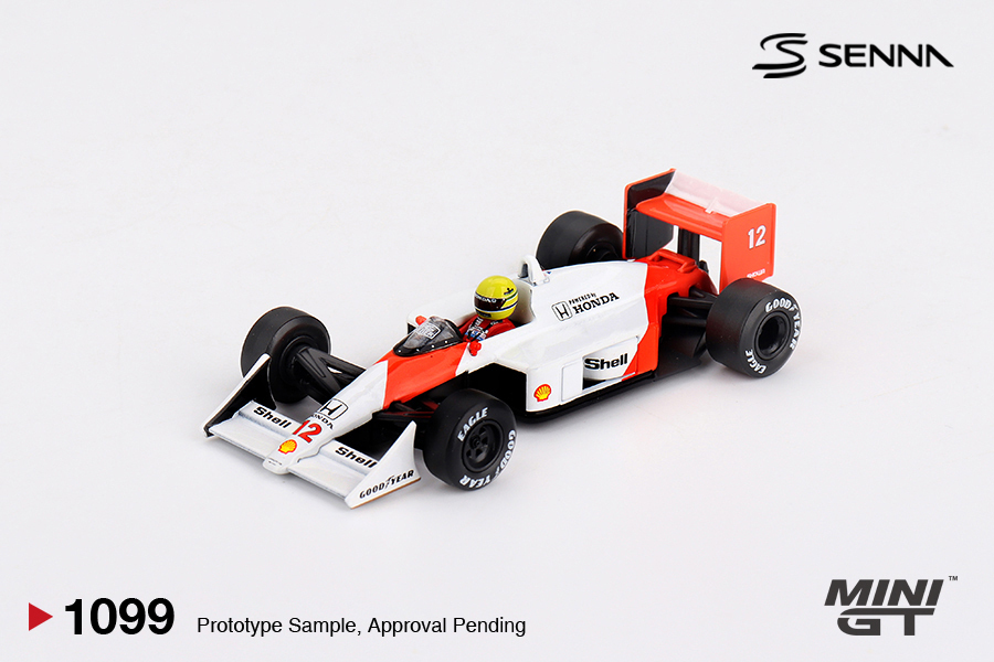 Mini GT 1099 McLaren MP4/4 #12 Ayrton Senna 1988 Japanese Grand Prix Winner