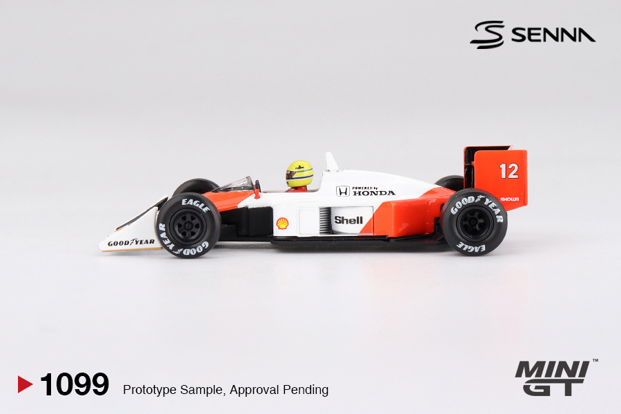 Mini GT 1099 McLaren MP4/4 #12 Ayrton Senna 1988 Japanese Grand Prix Winner