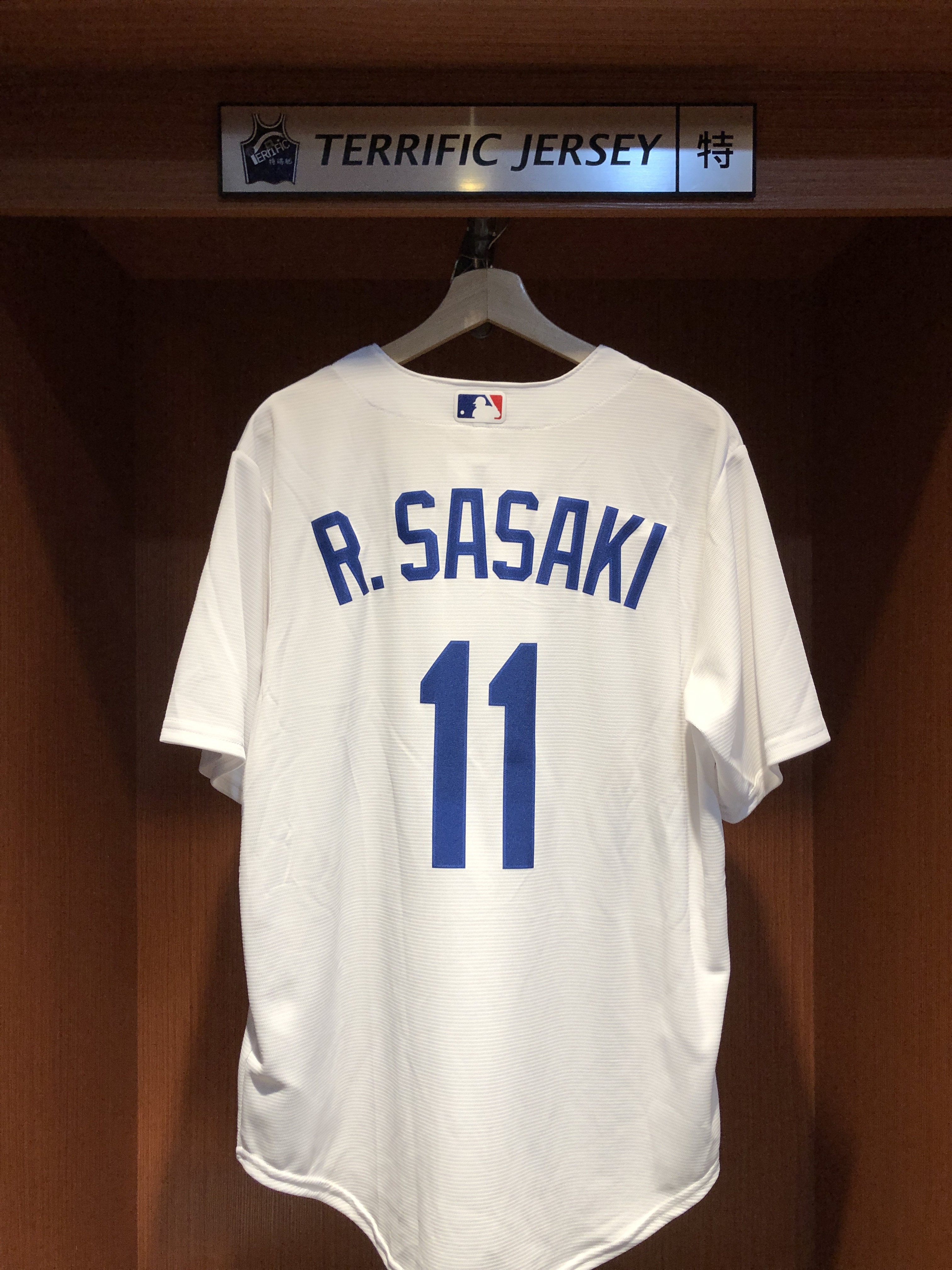 MLB球衣 Roki Sasaki 洛杉磯道奇白 佐佐木朗希 Nike Replica Player Name Jersey 球迷版 熱轉印 全新