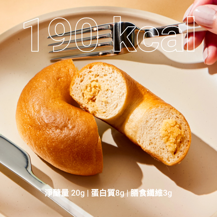 原味高蛋白奶酥能量貝果 (兩入)