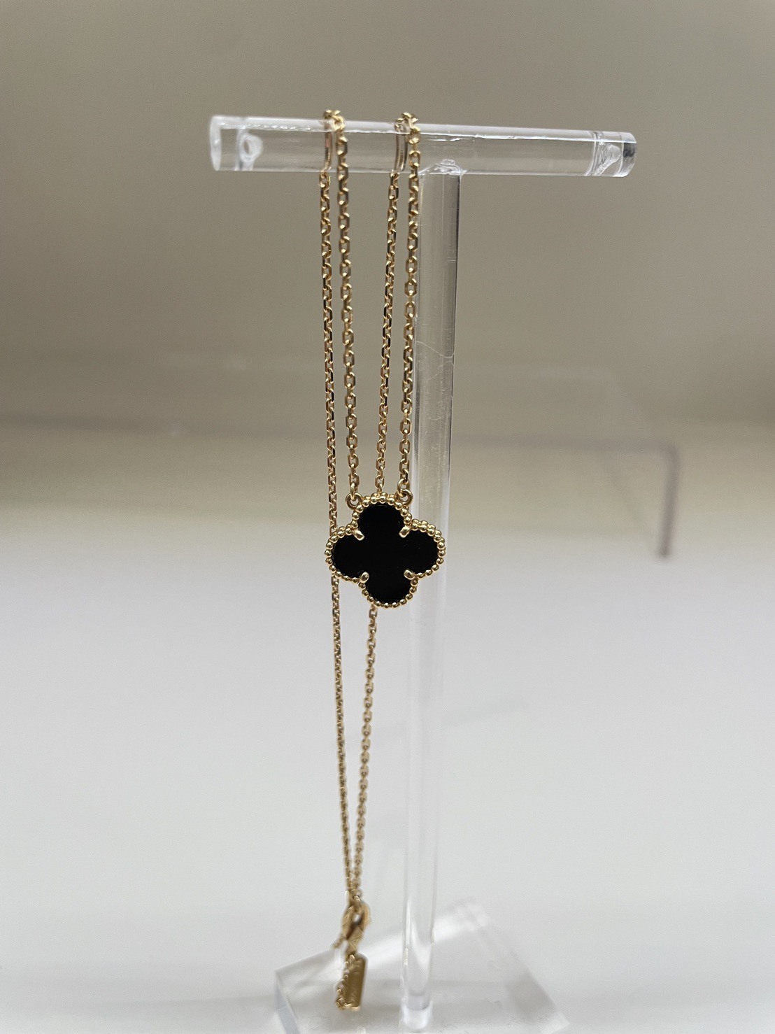 FG82 Van Cleef & Arpels 黑金四葉草項鍊