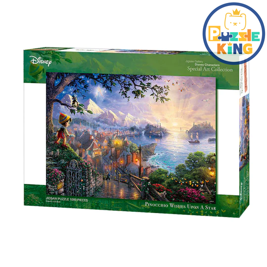 皮諾丘向星星許願 (畫布紋理)