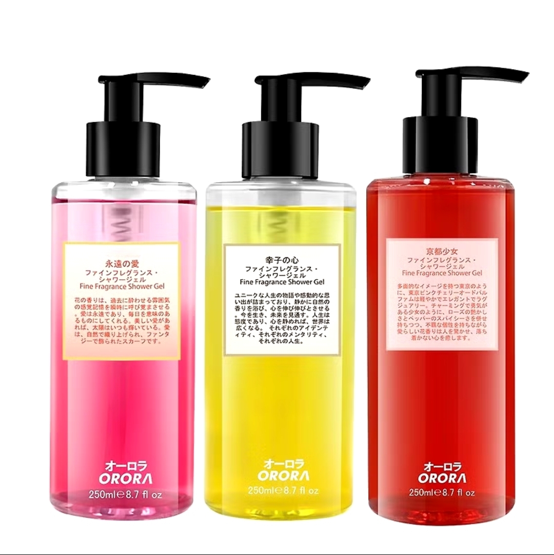 日本🇯🇵Orora 日系迷人香氣沐浴乳250ml (京都少女/幸子の心/永遠の愛)